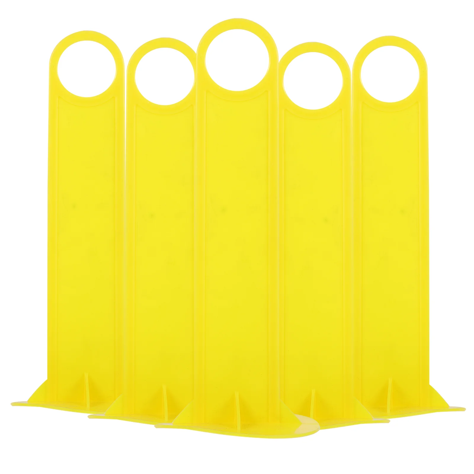 

5pcs Football Cone Stand Holder Storage Rack Yellow Soccer Training Equipment Disc Cone Marker Tray Portable Fitness Shaping