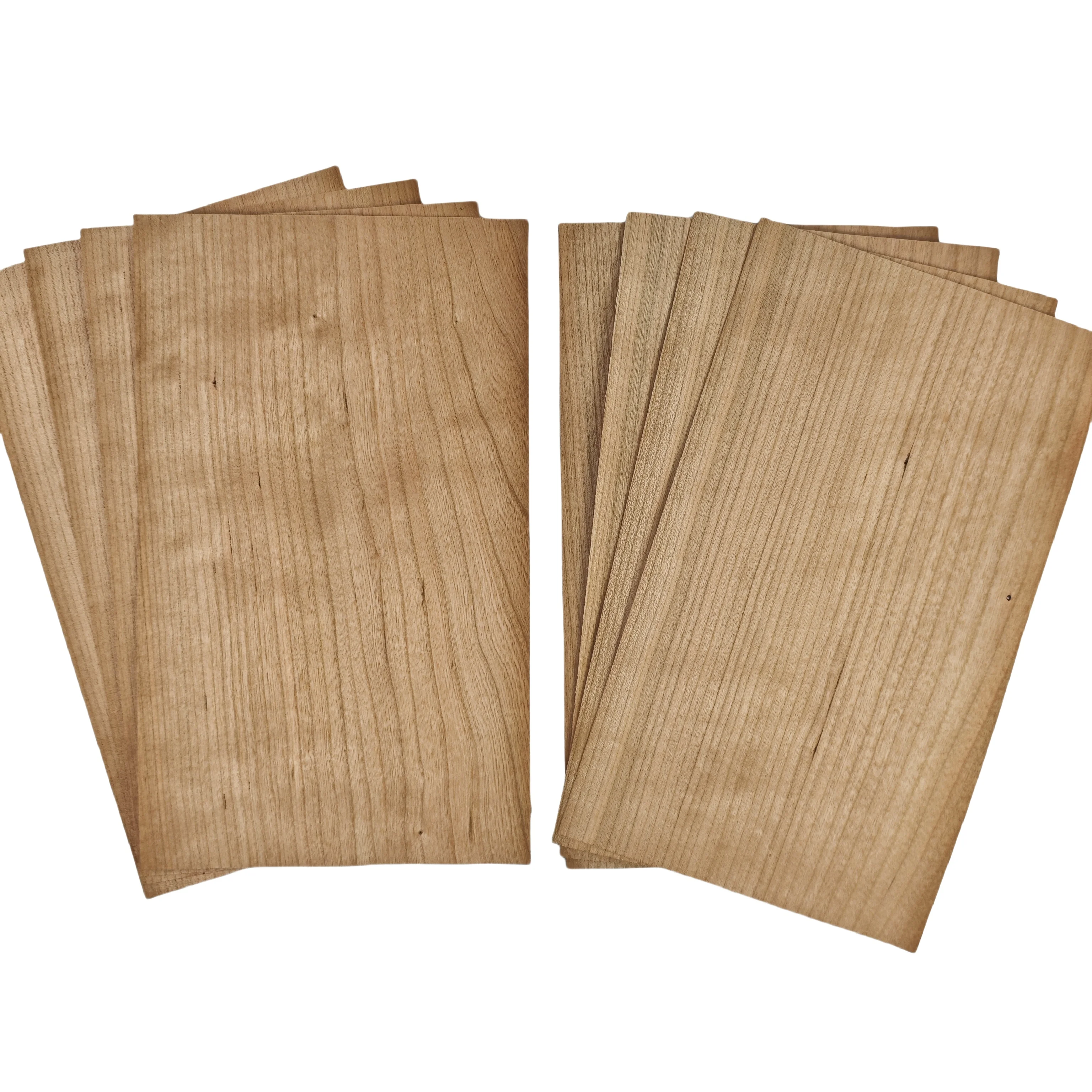 

8pcs 0.5mm Natural cherry wood veneer guitar boards veneer thin wood sheets L:300xW:200mm