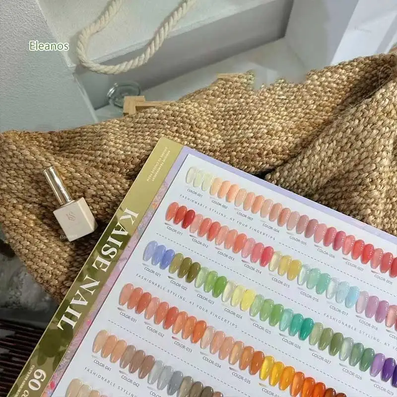 Eleanos Koreaanse Stijl 60 stks Jelly Opal Gel Polish Set TPO Gratis Siroop Gel Kit Kleurenkaart Voor Nagelsalon 15 ml Transparante UV Gel