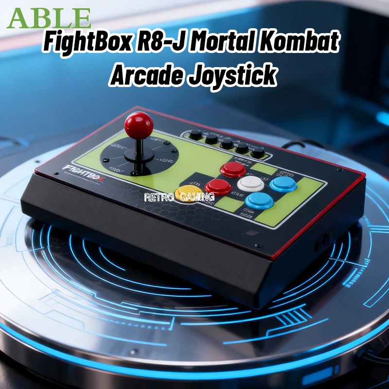 FightBox R8‑J Arcade Fight Stick Game Controller High Precision Joystick for Multi‑Platform PC Universal Gaming