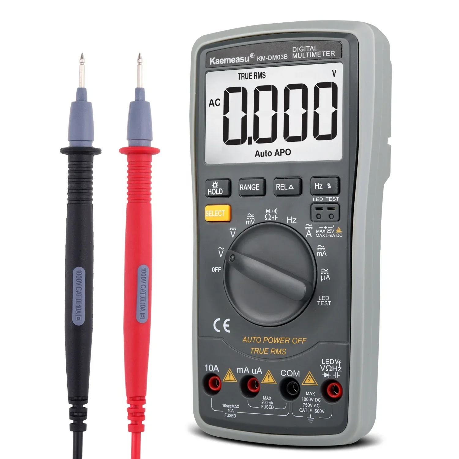 Hot Sale Industrial Electronic Multimeter  High Precise 6000 Counts 1000v AC DC Digital Multimeters