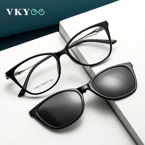 VICKY nuevas gafas de sol polarizadas de ojo de gato para mujer con Clip magnético gafas de lectura con lentes graduadas para miopía personalizables