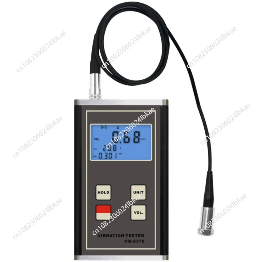 VM-6370 Portable Vibration Measurer Display Displacement, Speed, Acceleration Seismograph at the Same Time