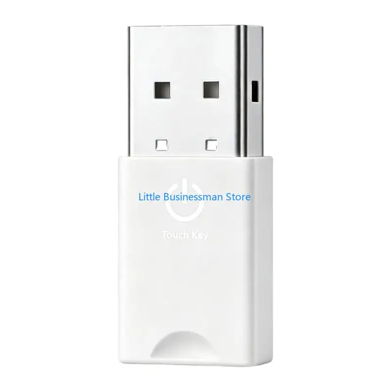 Four-Mode USB Mouse Mover Device with Touch Control Mouse Shaker, Plug and Play Support for Downloads and Rendering Tasks M76A