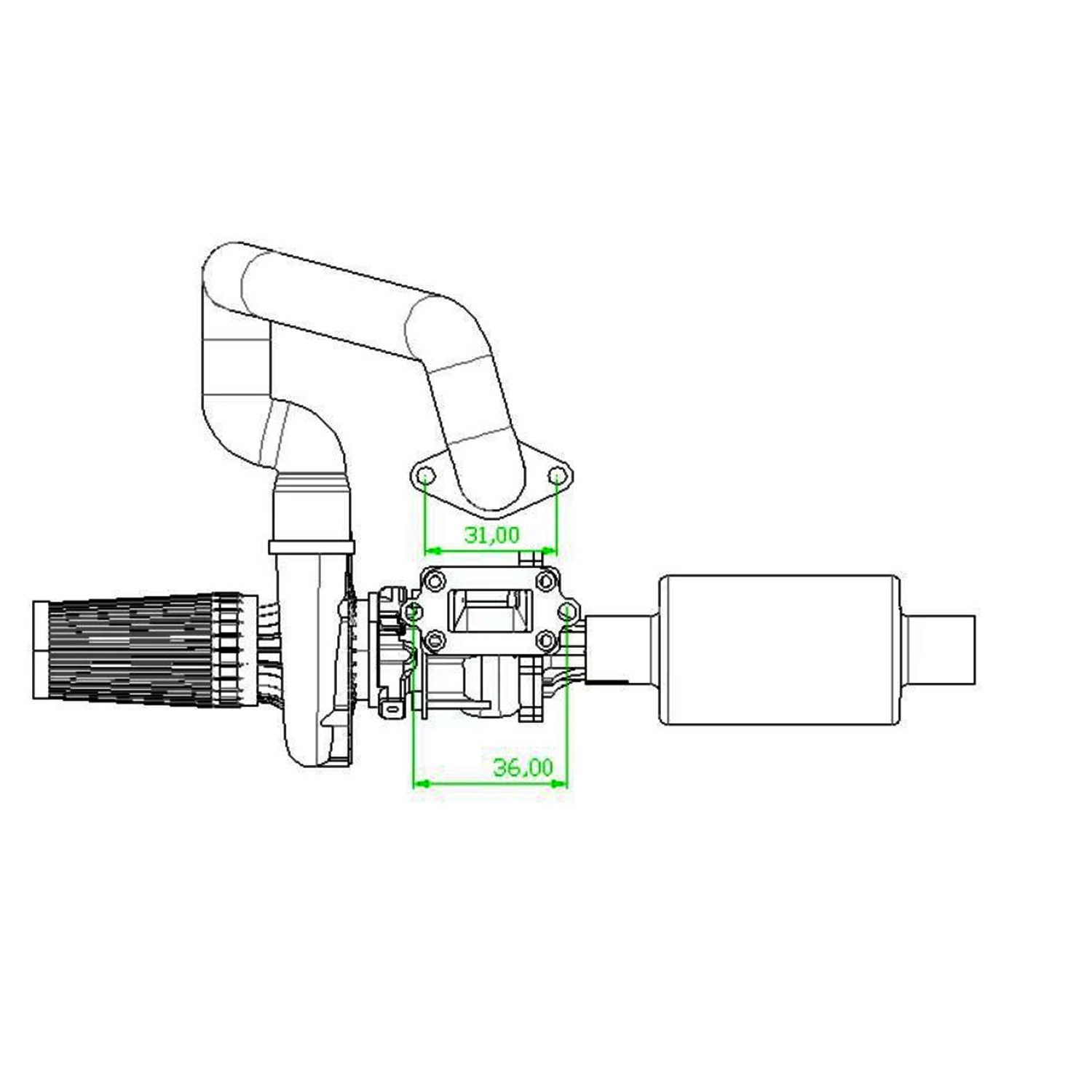 Turbocompresseur en métal, accessoires de modèle de moteur, processus d'impression en métal 3D, peut être modifié, modèle de moteur, jouets