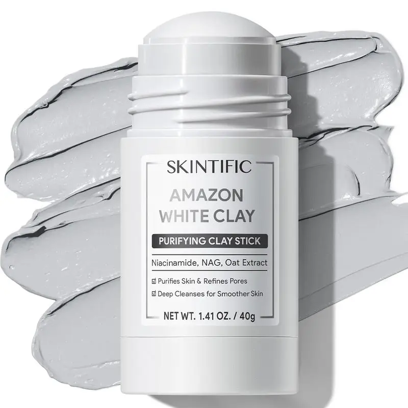 SKINTIFIC Amazonian White Clay Mask Stick with Volcanic Soil