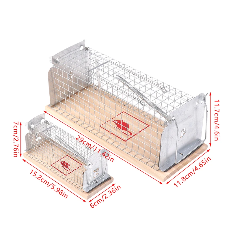 1Set Indoor And Outdoor Rats Trap Rats Cage Pout Rat Smart Reusable Self-locking Mousetrap Prevent Home From Mice Damage Cage