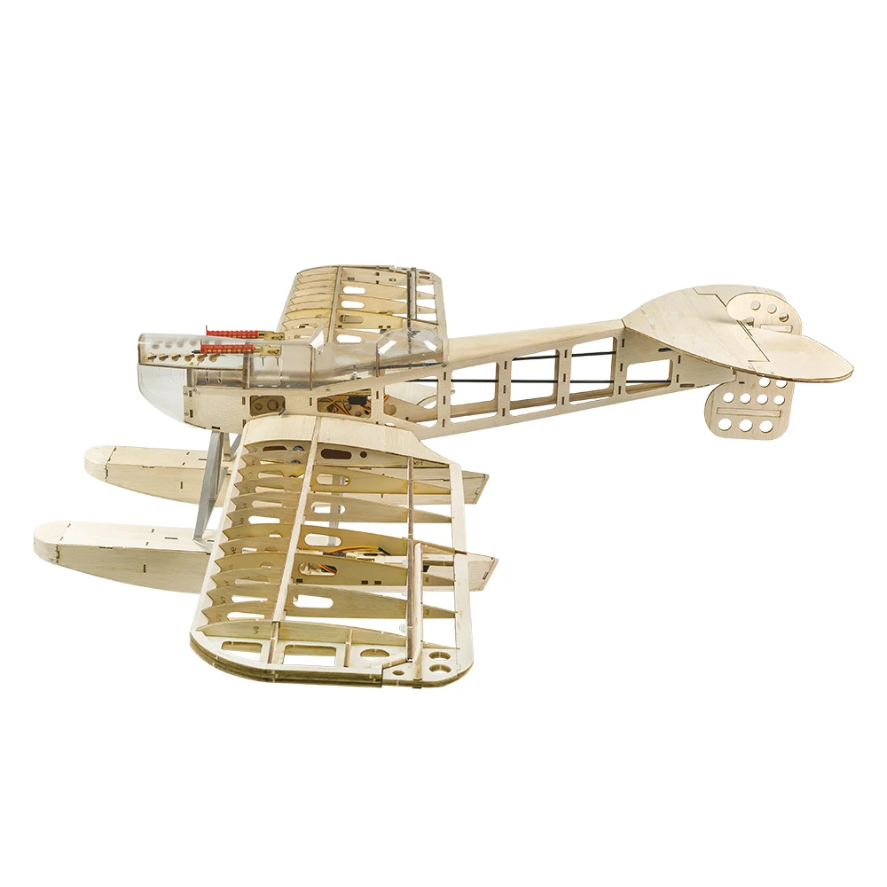 DW Hobby S26 Hansa-Brandenburg W.29 1.4M Balsa Kit – 55in WWI Seaplane Laser Cut Wood RC Plane - view 2