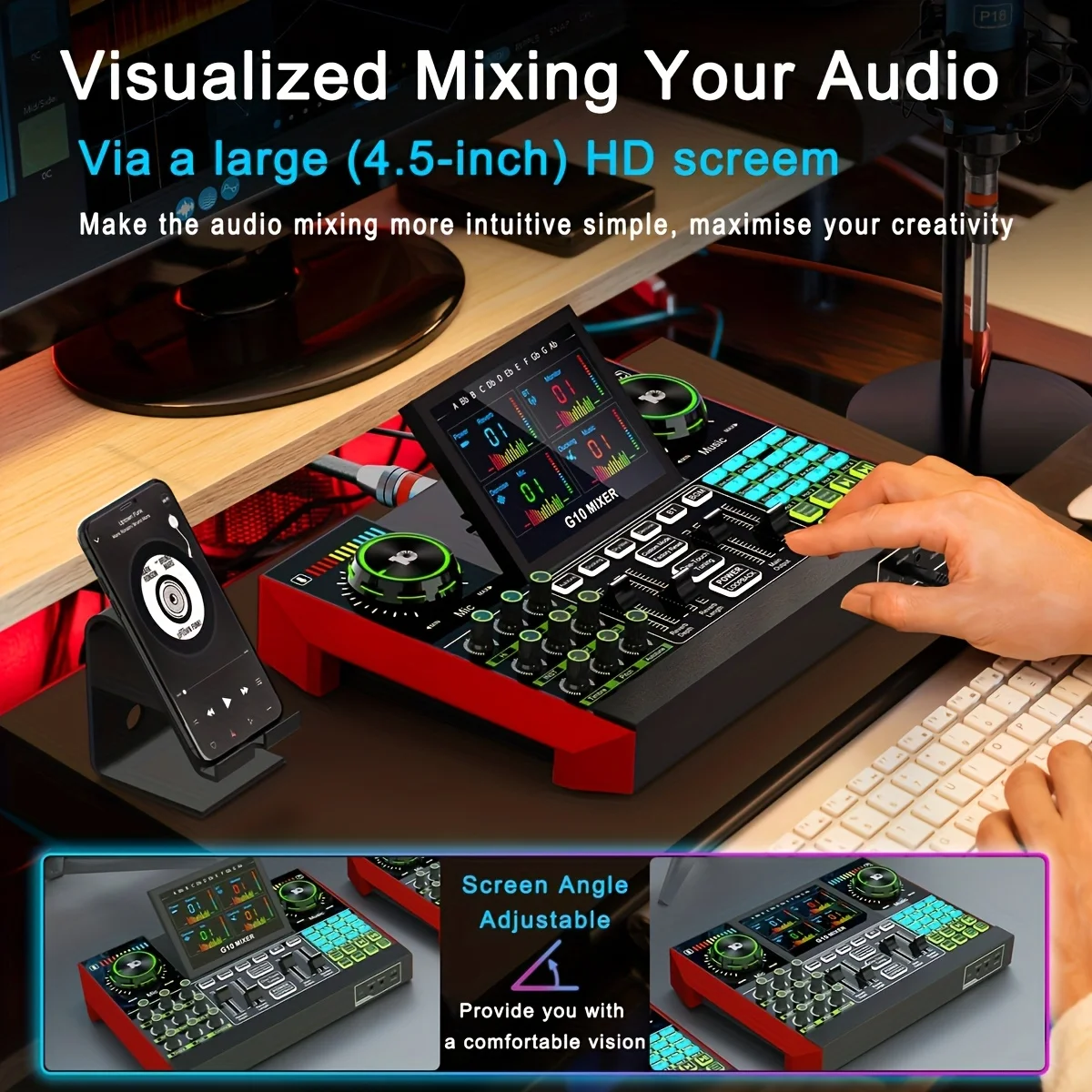 Tenlamp G10 มิกเซอร์เพลงอิเล็ก - Audio Music Voice Changer บทวิจารณ์และราคา