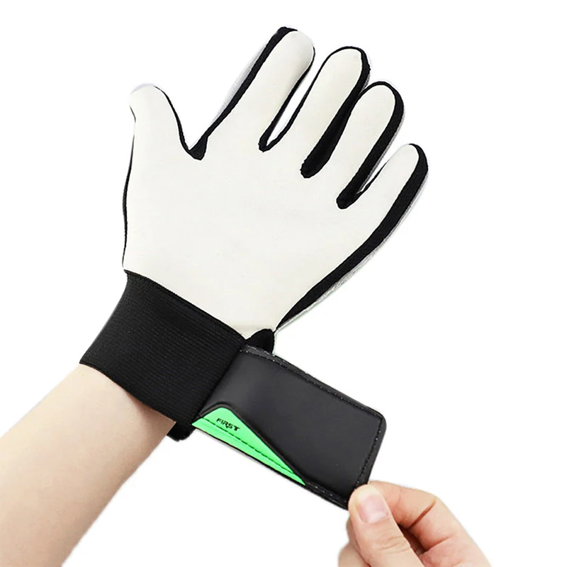 1 par de guantes de portero de fútbol para niños, guantes de protección de manos de portero de látex PU anticolisión, accesorios de fútbol para niños