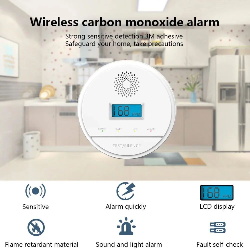 Датчик угарного газа Smartrol, 433 МГц