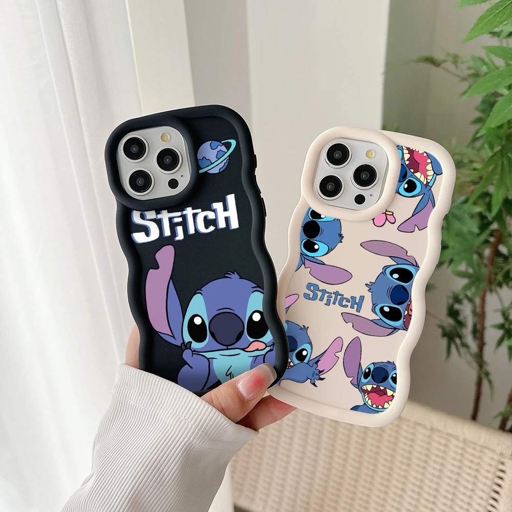 Disney Stitch Phone Case for IPhone 15 14 13 12 11 Pro Max XR XS X 7 8 Plus SE20 Candy Color Soft TPU Back Cover