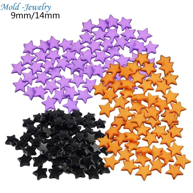 

69HB 300pcs Colorful Acrylic Beads for Bracelet and Necklace Creations Jewelry Accessories for Halloween Craft Enthusiasts