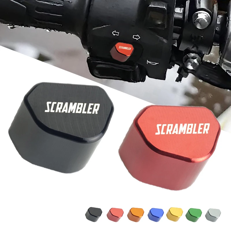 

Aluminum Accessorie CNC Switch Button Turn Signal Switch Key cap Accessories For Ducati Scrambler 400 800 1100 2014-2019