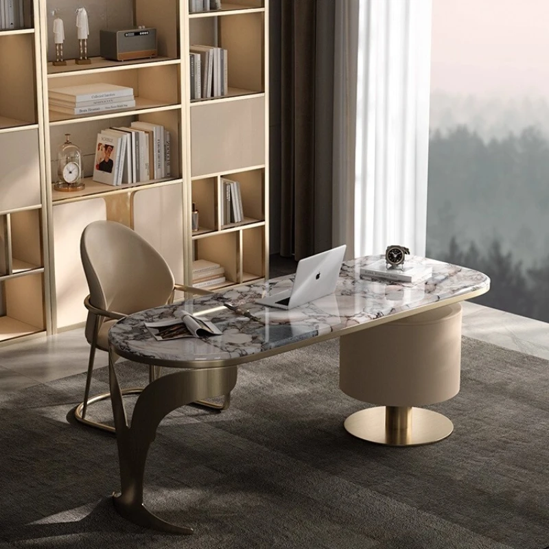 

Современный элитный офисный стол для учебы, элегантный роскошный дизайн, компьютерные столы, модная мебель середины века mesa para escritório, мебель для дома