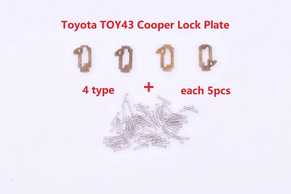 20pcs/lot TOY43 Car-Lock Reed Locking Plate For Toyota Camry Corolla NO.1.2.3.4 Lock Reed Each 5PCS)