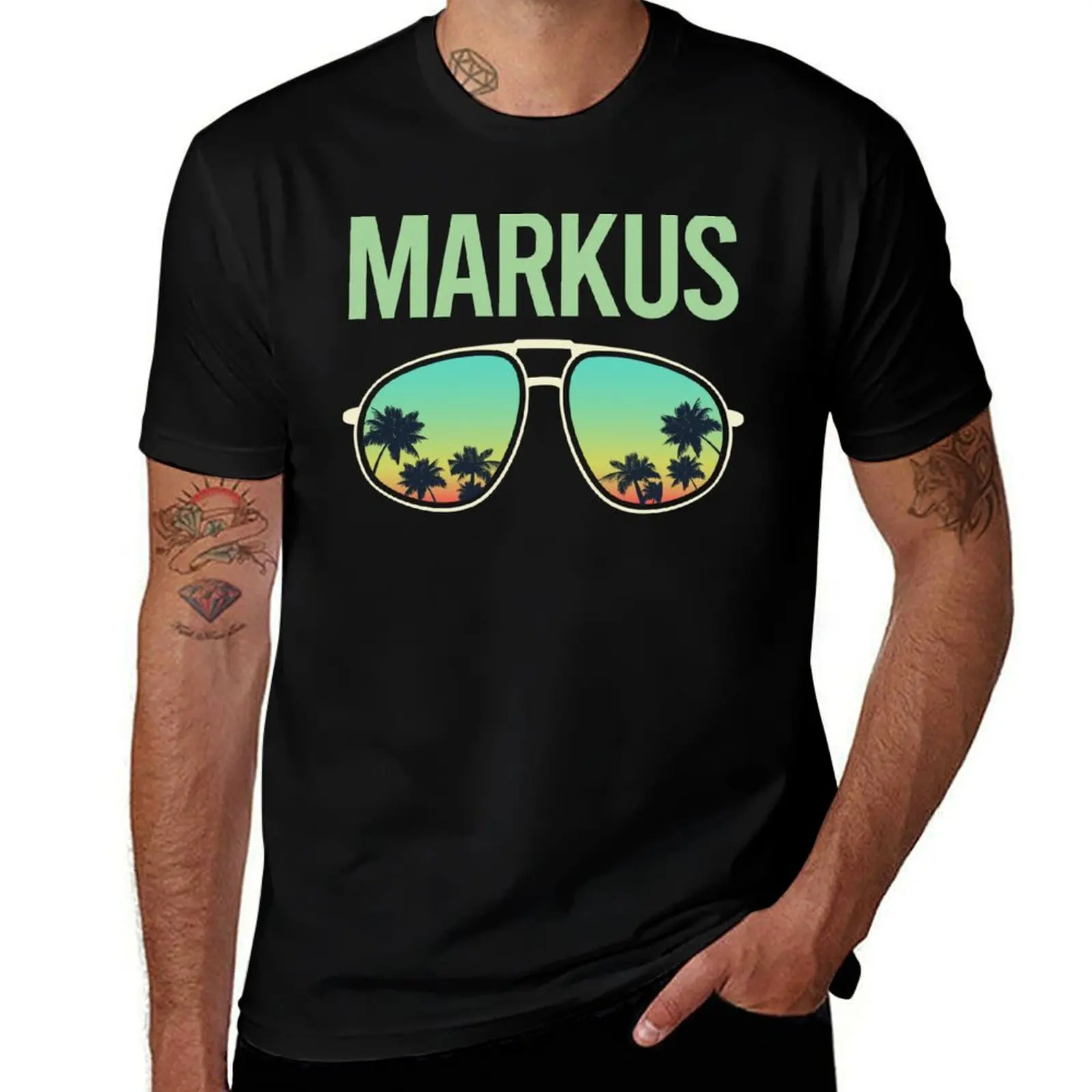 

Cool Glasses Markus T-Shirt t shirts for man cotton man t shirt graphic t shirts for man pack cotton T-Shirt