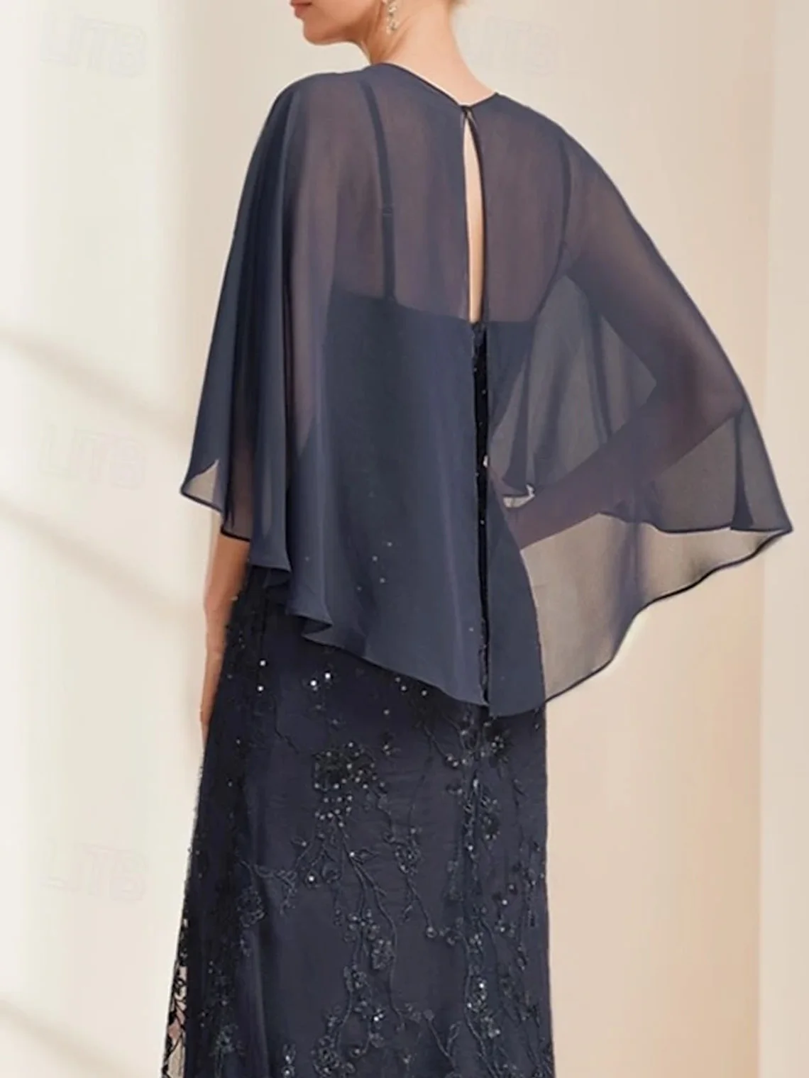 Elegant A-Line Chiffon Wedding Dress V Neck Floor Length Short Sleeves Sequin Mother of the Bride Gown 2025 free customized