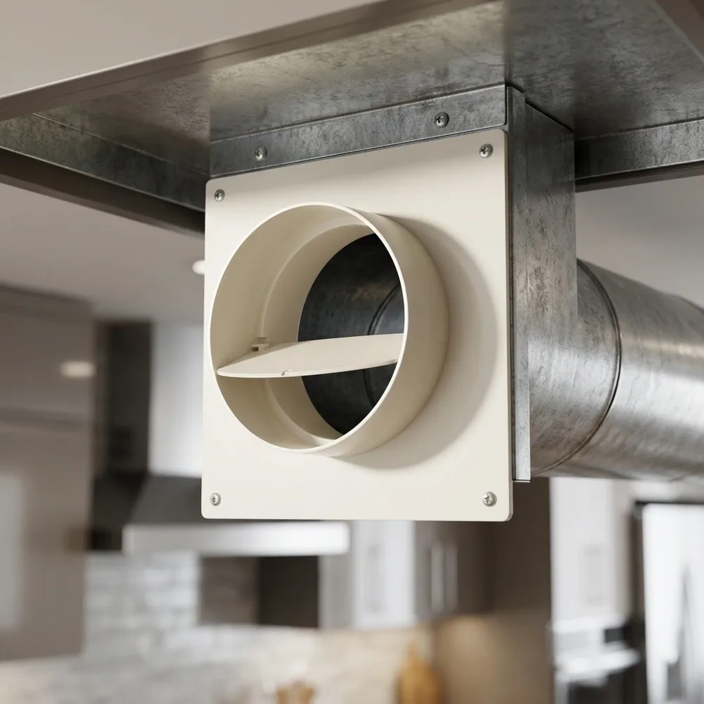 Dryer Vent Adapter For Home Use Ventilation System 4 100mm Duct Return Air Blocker Convenient DIY Installation