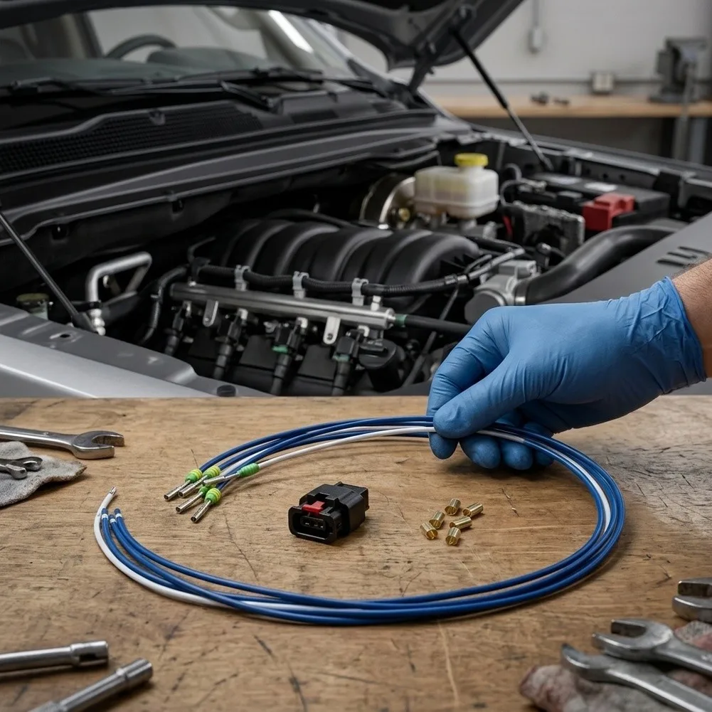 Fuel Pressure Sensor Wiring Connector Kit 68137864AC for and For Pacifica 2013 through 2024 Simple and Play Setup