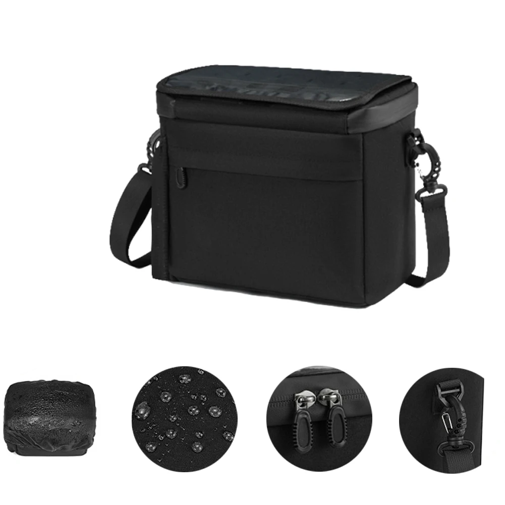 

6L Bicycle Cooler Bag Large Capacity Bike Front Picnic Bag Leakproof Waterproof Front Basket for Outdoor Camping Picnic