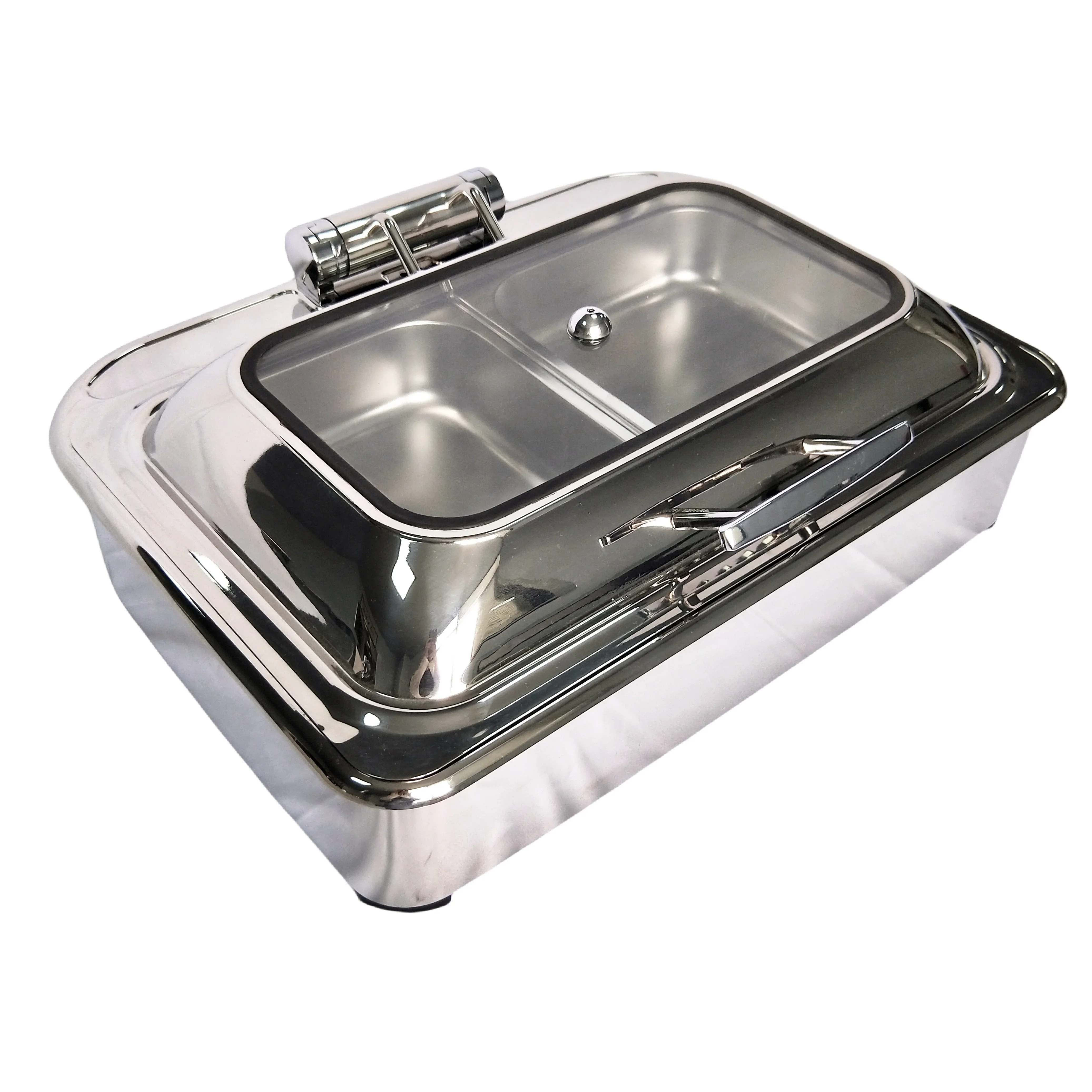 YYHC-Stainless Steel 9L Dining Hot Pot Suitable For Hotel Restaurants Self-Service Food Heating And Insulation Equipment