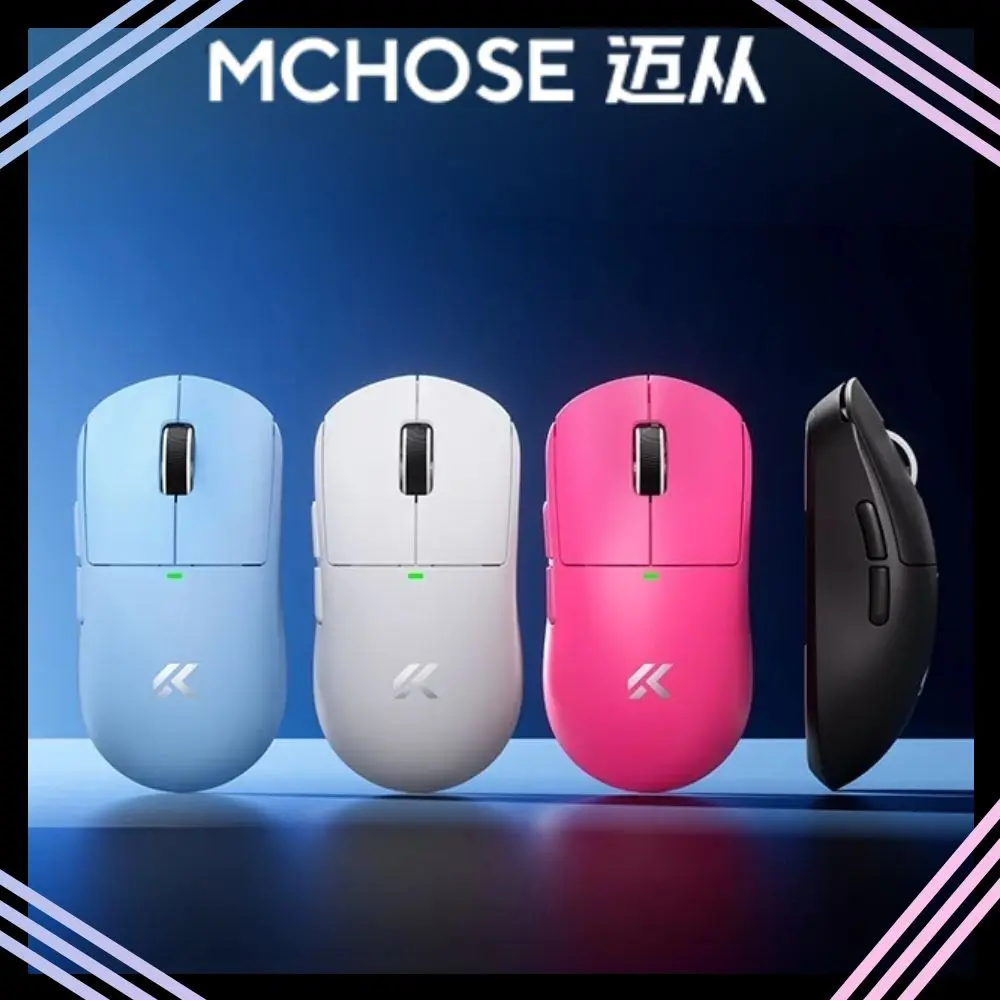 

MCHOSE A5 V3 Wireless Mouse Lightweight Gaming Mouse Dual 8000Hz Polling Rate PAW3395 Sensor Esports Mice TTC Gold Wheel Encoder