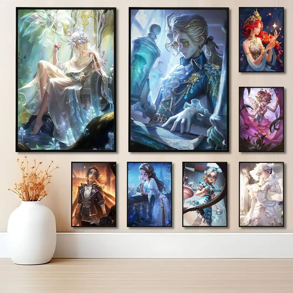 

Game I-Identity V Club Bar Paper Vintage Poster Wall Art Painting Bedroom Study Stickers