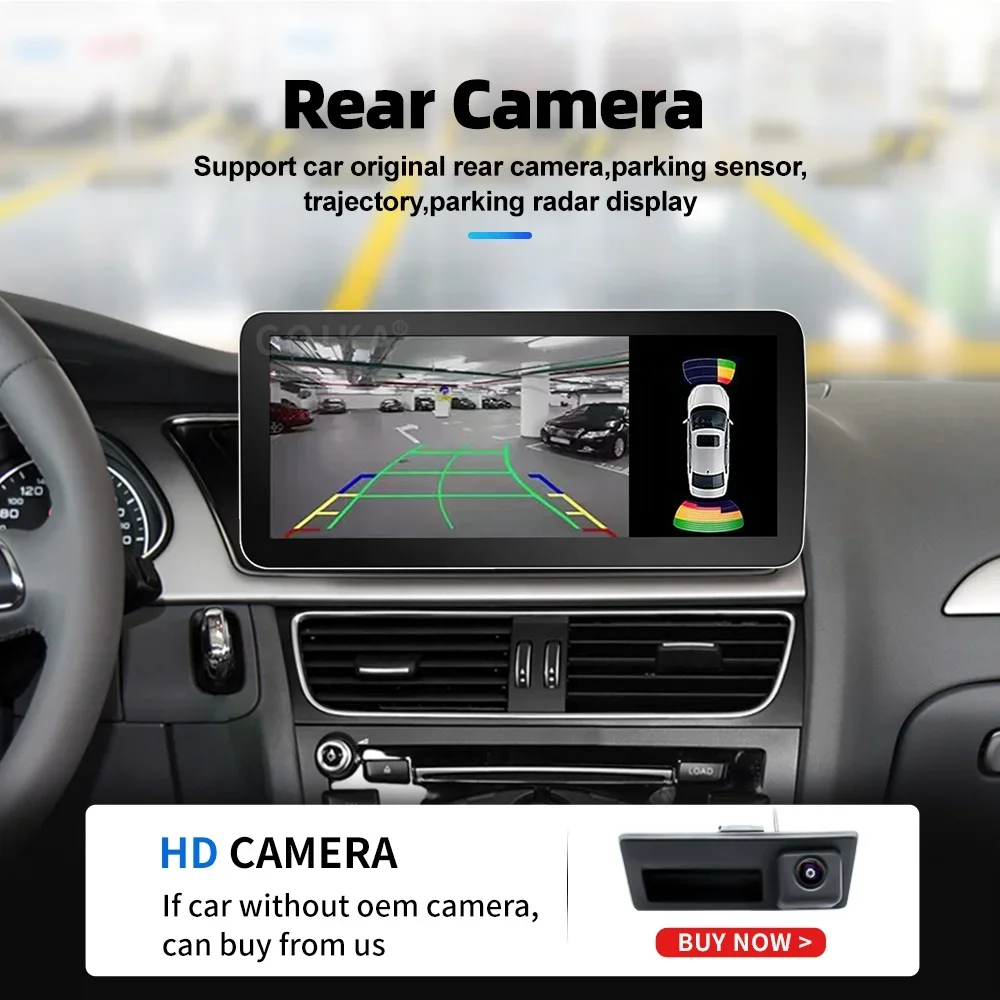 12.3 بوصة نظام أندرويد 11 سيارة واي فاي 4G SIM Carplay DSP IPS شاشة السيارة لأودي A4 B8 A5 2009-2016