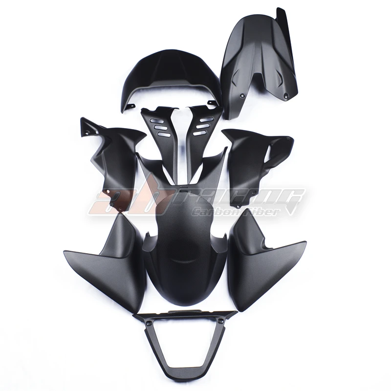 

Full Fairing Kits Carbon Fiber Front Fender Tank Cover Side Panel Trim Cowling For Ducati Diavel V4 2023+ Full Carbon Fiber 100%