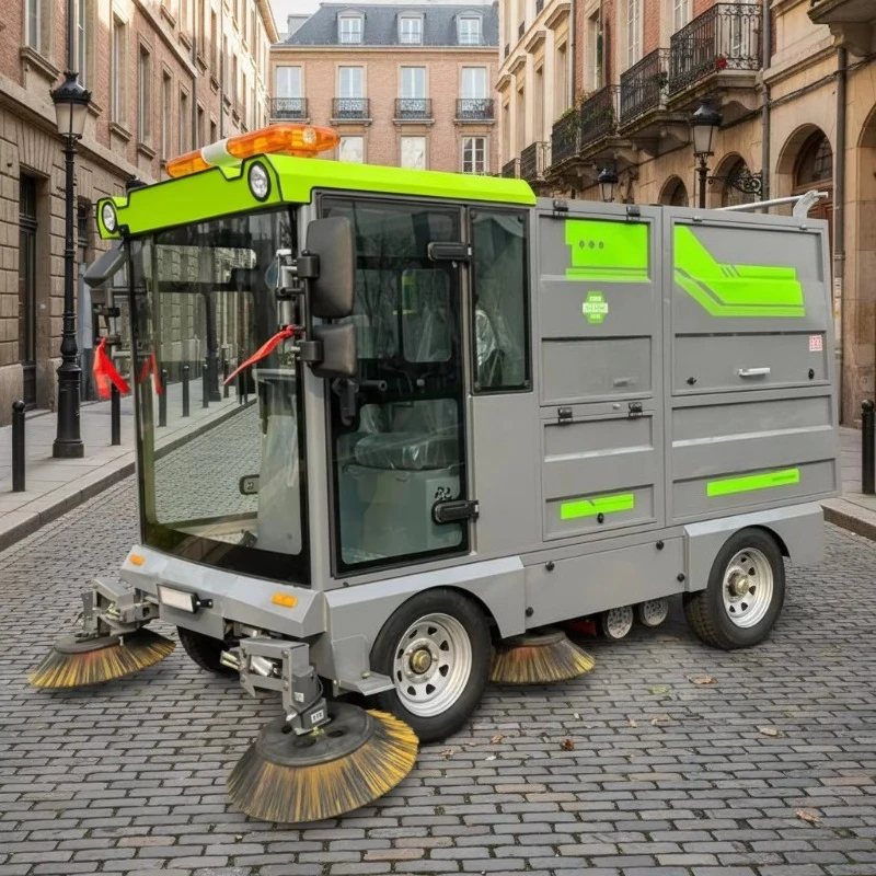 High Quality New Self-Dumping Ride-On Electric Street Sweeper with 60V 300Ah Lithium Battery for Street Cleaning