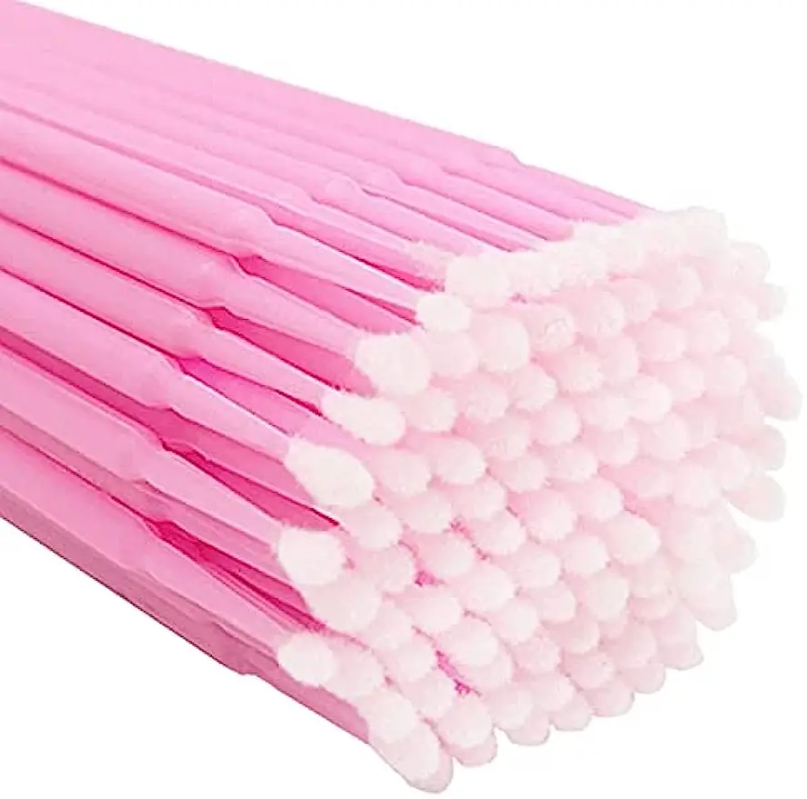 200 قطعة من فرشاة تطبيق الصغيرة للاستعمال مرة واحدة لفرش المكياج والرموش وأدوات المكياج الوردية للعناية الشخصية #2