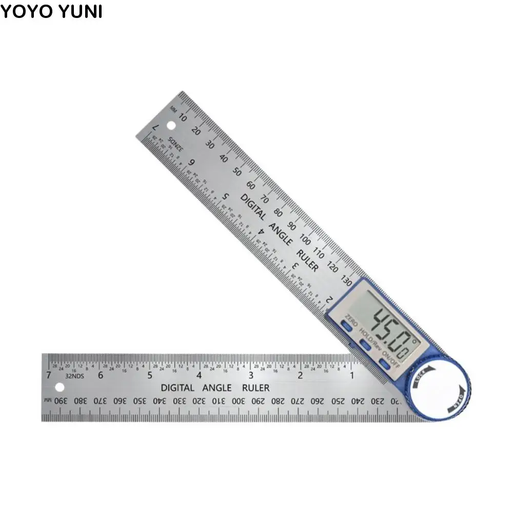 

2 in 1 Digital Angle Finder High Accuracy Portable Protractor Digital 360 Degree Precision Metal Square Construction