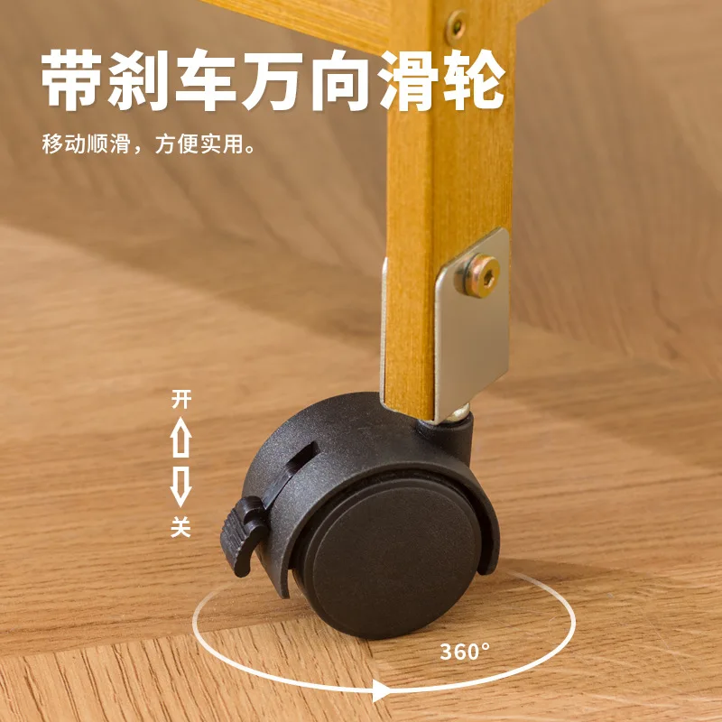 Estante extraíble, carrito lateral para oficina, debajo de la mesa, gabinete de almacenamiento de libros, artefacto de colocación de mochila escolar para estudiantes