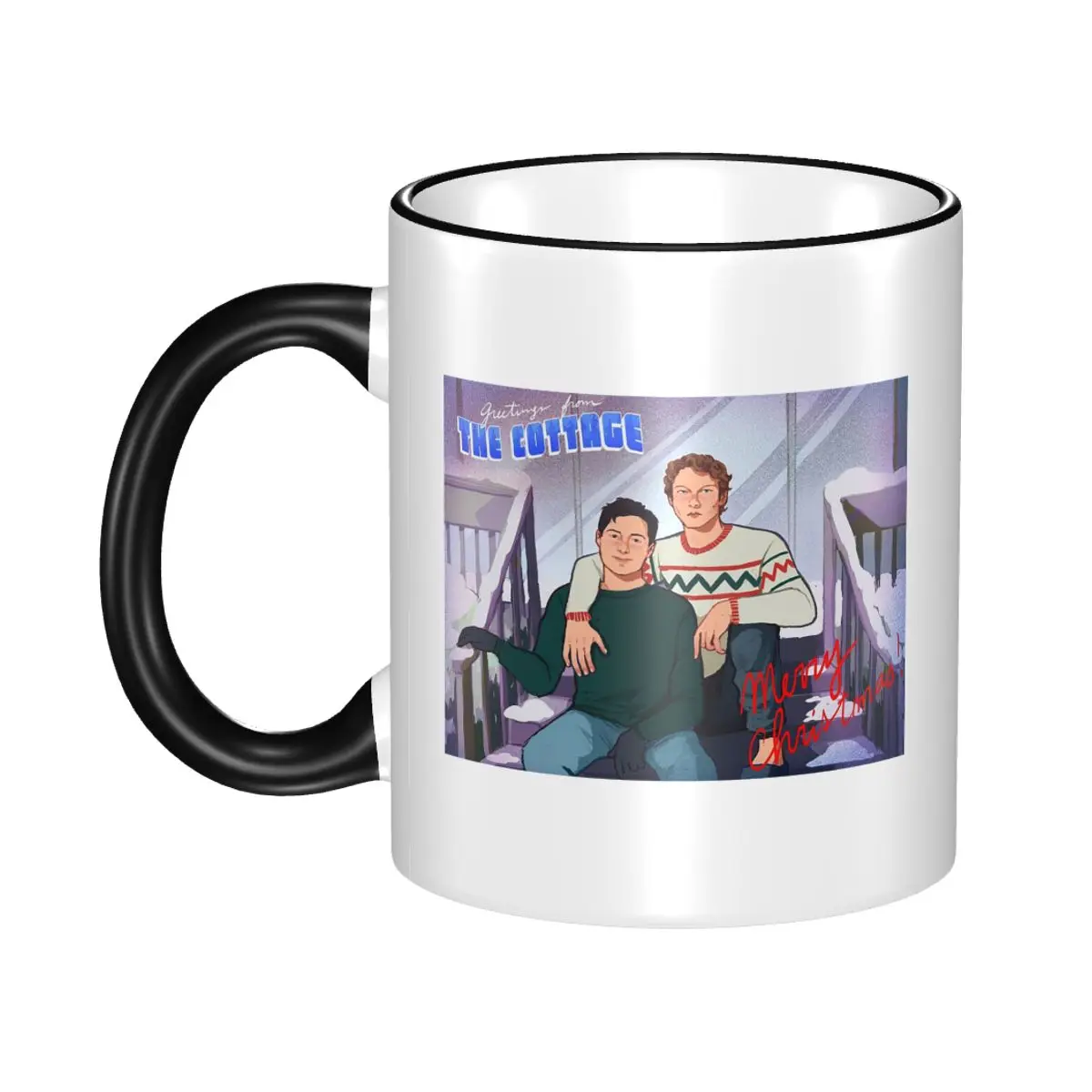 Heated Rivalry - The Cottage (Festive Edition) Mug Funny Ceramic Coffee Cups Tea Mugs Milk Cup Drinkware Gifts for Friends