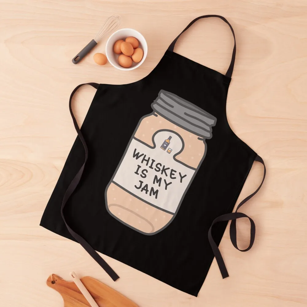 

Whiskey Is My Jam Apron Waiter Uniforms For Women Kitchen Kitchen Novel Kitchen Accessories Women's Dress Apron