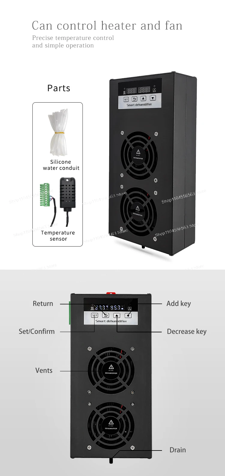 120 W RS485 Smart Air Dryer CZCS1000 – Industrieller automatischer Luftentfeuchter für den industriellen Einsatz ​