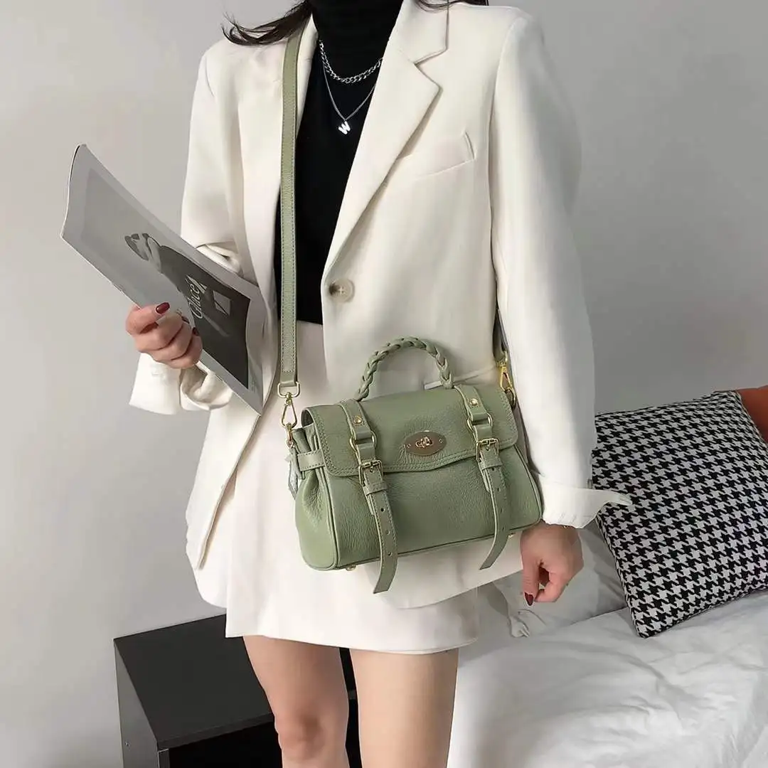 Genuine Calf Skin Handbag Women Luxury Cross Body Luxury Messenger Bag Ladies Many Solid Colors Fashion 2024 New