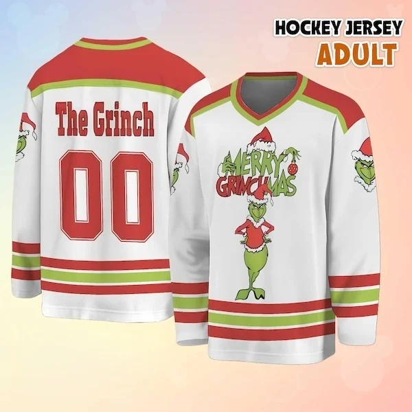 الربيع والخريف ديزني الأخضر الشعر الوحش تيجو هوكي الجليد سترة المتضخم طويلة الأكمام تي شيرت للبالغين والأطفال