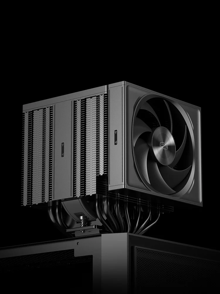 PCCOOLER RZ820 Display Massive Dual-Tower CPU-Luftkühler 2 Lüfter 8 Heatpipes 5-Zoll Hochauflösendes 1280x720 Bildschirm-Display