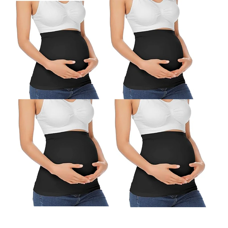 4packs Belly Band for Pregnancy,Maternity Pants and Jeans Extender for All Trimesters and Including Post Pregnancy Prenatal Care