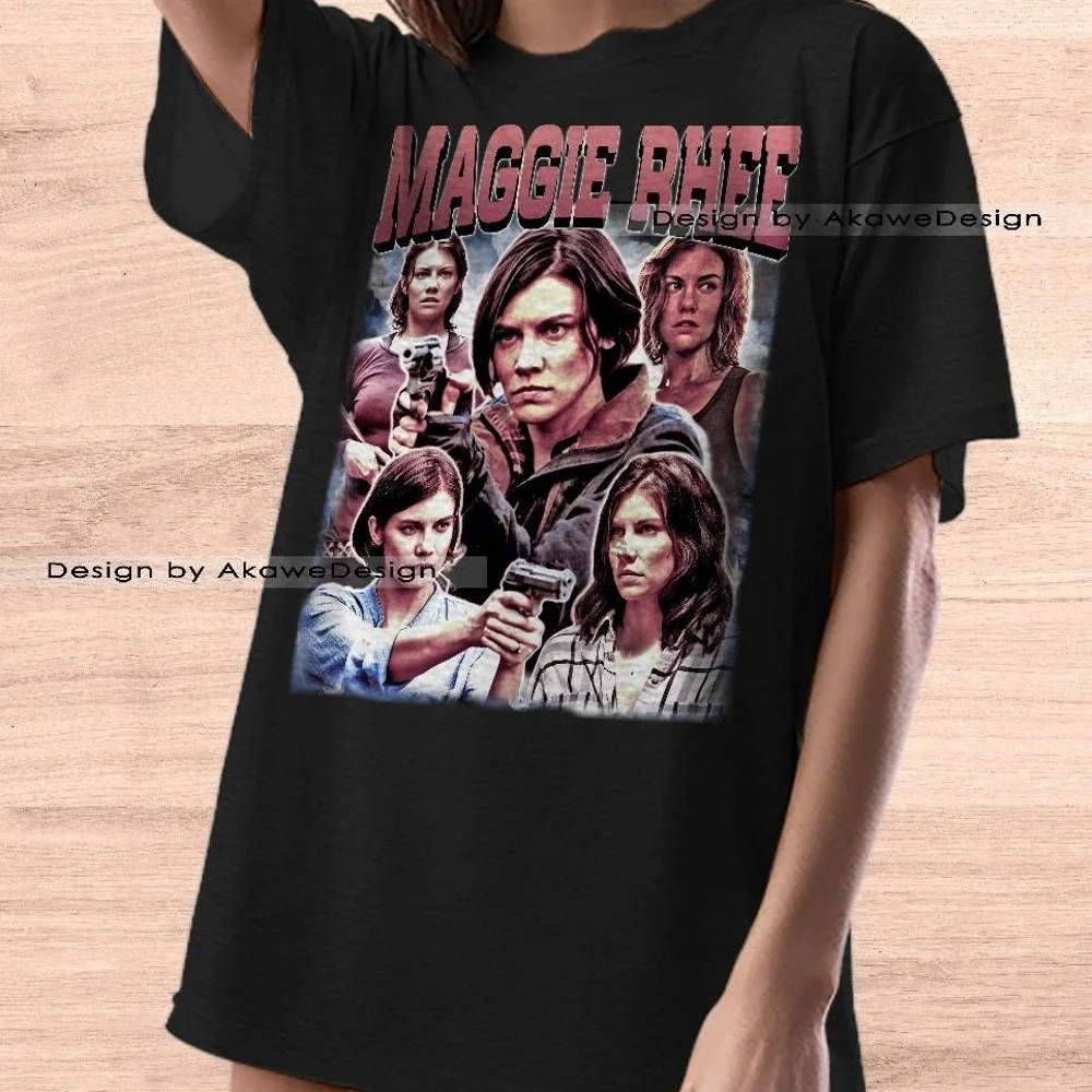 Limited Maggie Rhee Vintage 90S Walking Dead Oversize Shirt Lauren Cohan Homage Retro Classic Graphic Tee Unisex Akd1