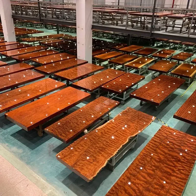 table Aokan solid wood tea    walnut ebony boss desk log dining