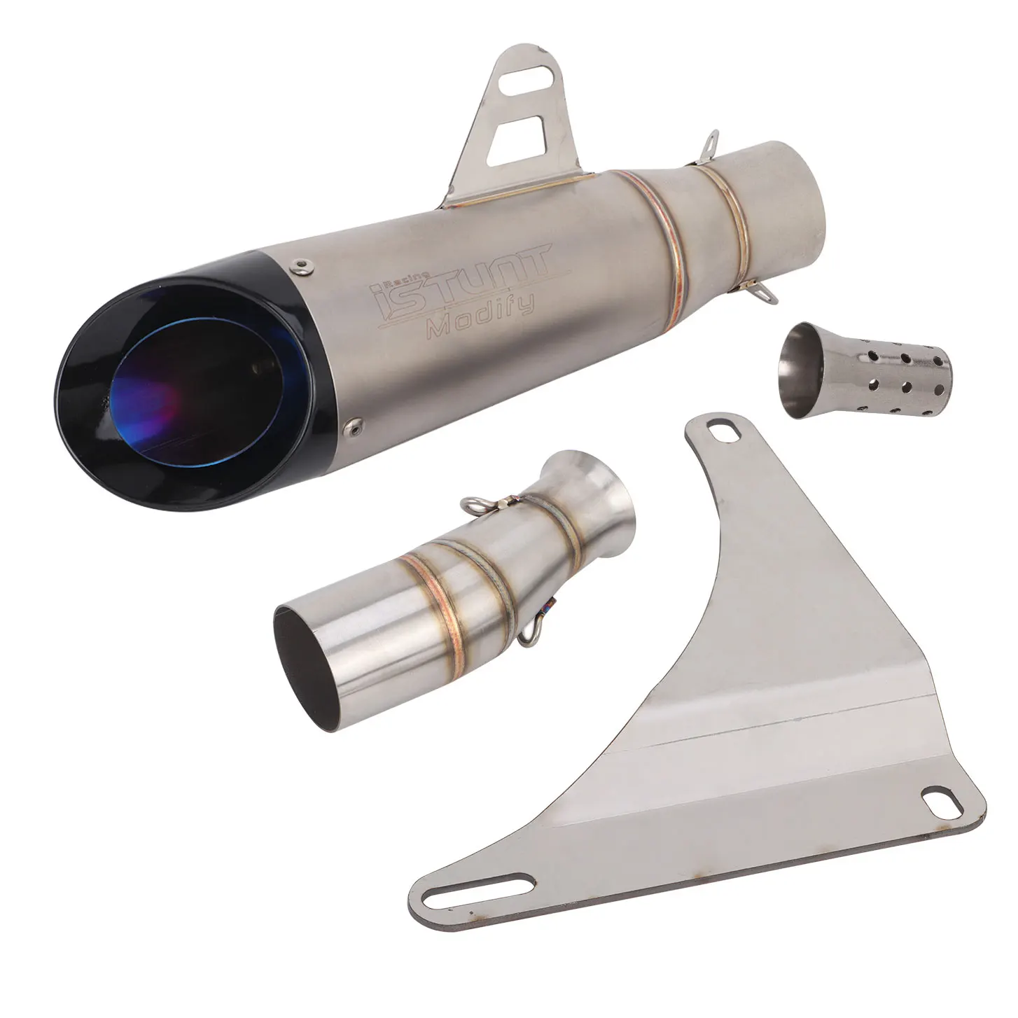 Exhaust Muffler For ZONTES 368 368G 368E 368D 368K 368M Motorcycle Exhaust Slip On Middle Link Pipe Modify 368G Exhaust