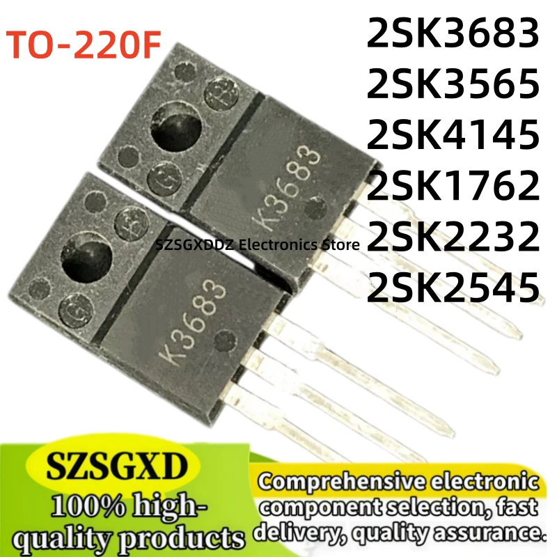 10-20-30Uds 100% new K2232 2SK2232 K2545 2SK2545 K3683 2SK3683 K3565 2SK3565 K4145 2SK4145 K1762 2SK1762 TO-220F Good Value