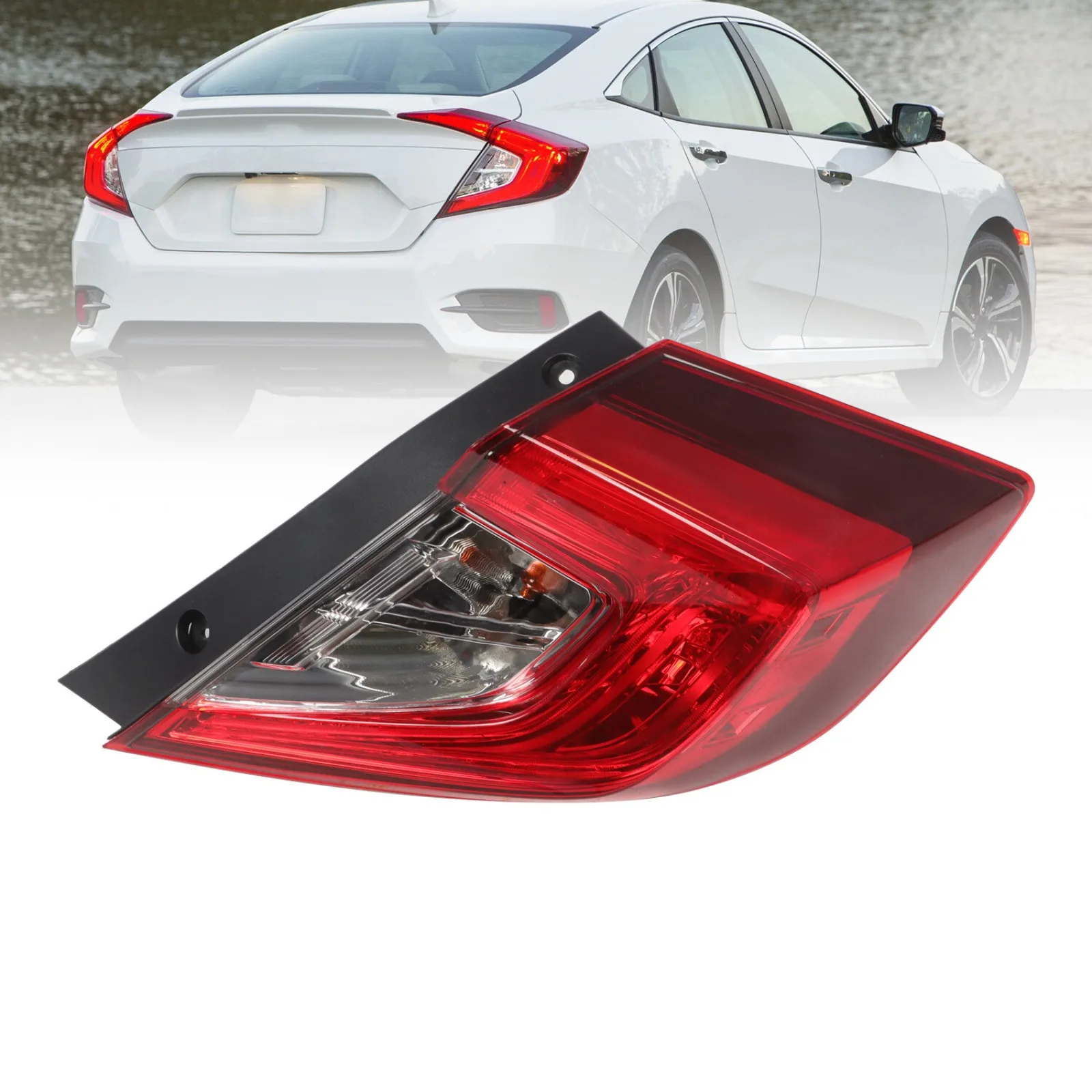 

RH Rear Tail Light Passenger Right Side Lamp For 2016-2021 Honda Civic Sedan