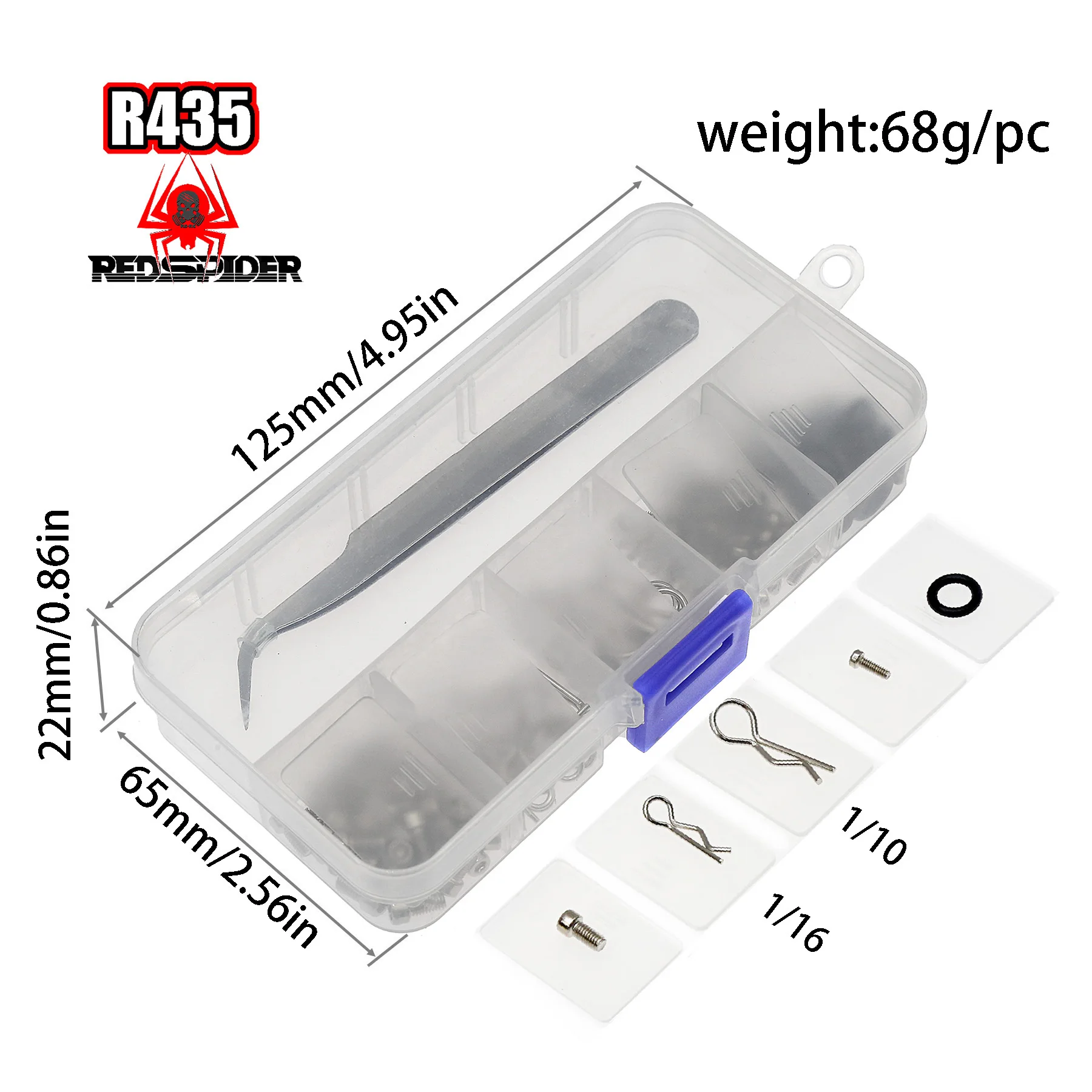 RC نموذج سيارة الطيران نموذج 1/10 التحكم عن بعد قطع غيار السيارات محور عجلات المسمار أداة صندوق