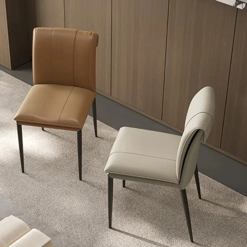 현대적인 식사 의자 2개 세트 미적 편안한 미니멀리스트 디자이너 식사 의자 아름다움 북유럽 의자 고급 가구