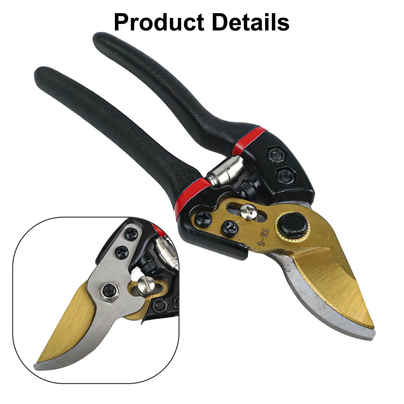 

Ergonomic Handle Nursery Bonsai Professional Shears Garden Scissors Sharpness Spring Rebound Design Durability