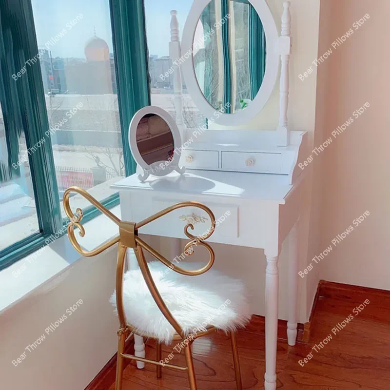 Luxury Girl Dressing Table Storage Bedroom Drawer Vintage   Nordic Makeup Coiffeuse De Chambre Home Furniture